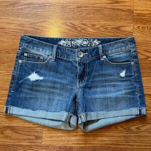 Express Low Rise Jean Shorts